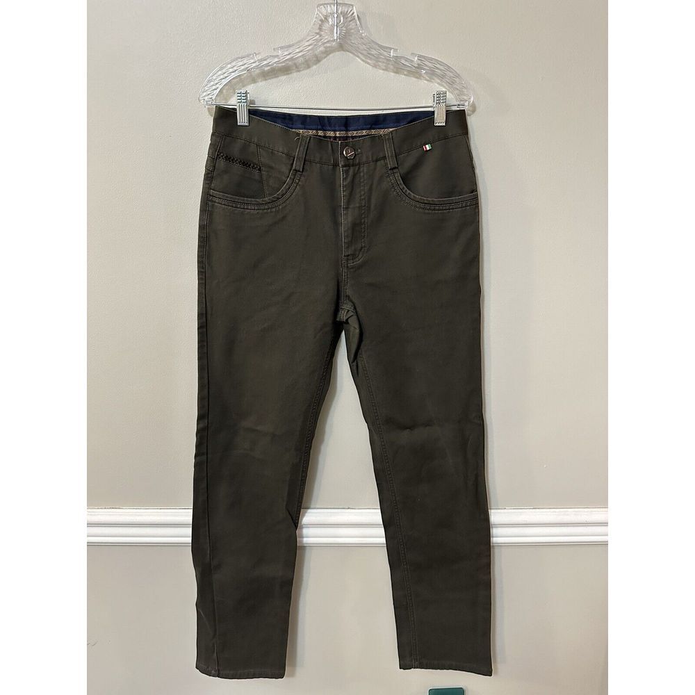 MODERNO Stylish Casual Wear Pants- Sz 32 Retail $ 149 Stretch Embroidered‎